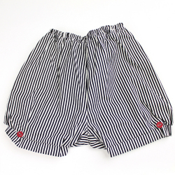 ☆SummerSale 2025☆【セール70%OFF】mimi poupons.(ミミプポン） パフボトム 白X黒ストライプ フリー 【おまかせ配送で送料お得】◆