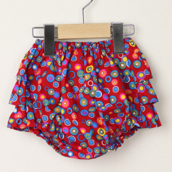 ☆SummerSale 2025☆【セール70%OFF】mimi poupons.(ミミプポン） フリルパンツPetit Pan ルヌール・ブル 70cm-90cm    【おまかせ配送で送料お得】◆