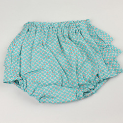 ☆SummerSale 2025☆【セール70%OFF】mimi poupons.(ミミプポン） フリルパンツ ペパン アズール 70cm-90cm     【おまかせ配送で送料お得】◆