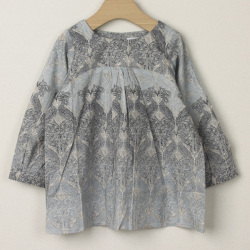 【セール80%OFF】Eponime(エポニーム) トップス ブルー　リバティ 2才 4才　　【おまかせ配送で送料お得】