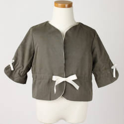 ★2025ClearanceSALE!!★【セール80%OFF】helene cousin bebe(エレ-ヌクザンベベ)Violette jacket ジャケット 茶 2才 3才 4才