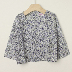 ★2025X'mas SALE!!★【セール80%OFF】MOON ET MIEL(ムーン・エ・ミエル） 長袖ブラウス スノー ４才     【おまかせ配送で送料お得】