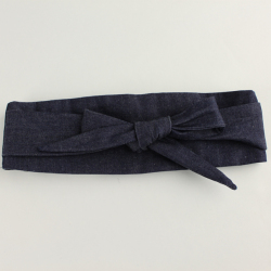 【セール80%OFF】nino（ニノ） サッシュベルト ネイビー Ｌ(115-125cm) ＬＬ(130-140cm)    【おまかせ配送で送料お得】