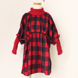 ☆SummerSale 2025☆【セール70%OFF】Gemeaux（ジェモー） タートル付ワンピース アカ 100cm