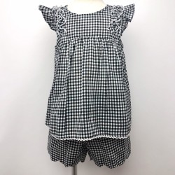 ☆SummerSale 2025☆【セール70%OFF】Lily ivory(リリイアイボリー） フリルセットアップスーツ ブラック 100ｃｍ 120ｃｍ    【おまかせ配送で送料お得】