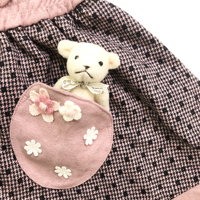 2020年秋冬新作】Souris（スーリー） レイヤード風ワンピース 80cm