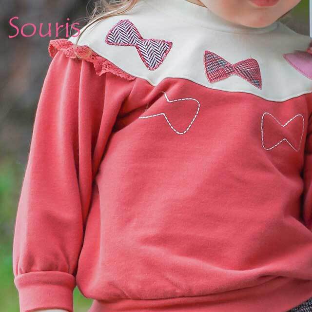 2022年秋冬新作】Souris（スーリー） 【181】リボンアップリケ  