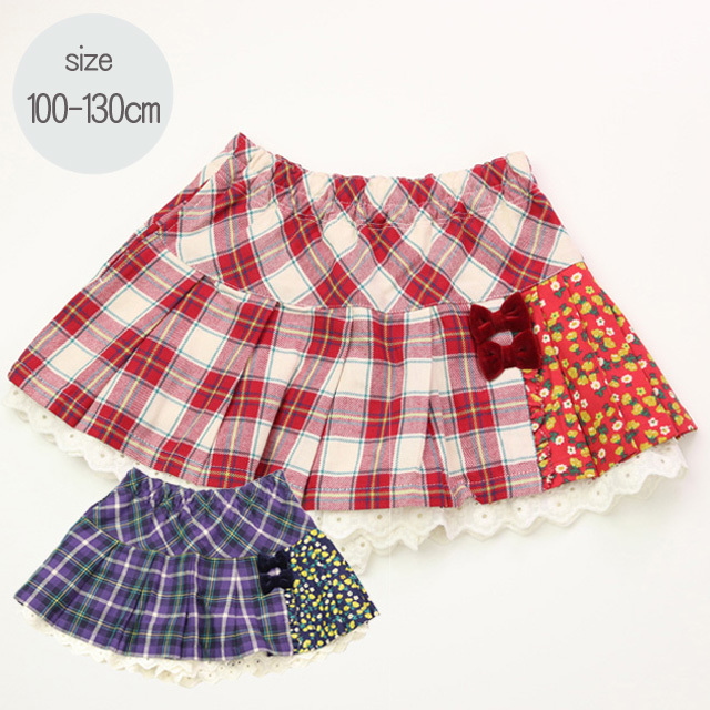 2019年秋冬新作】KP(ニットプランナー） チェック スカパン スカート  