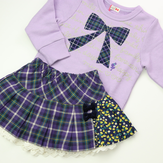 2019年秋冬新作】KP(ニットプランナー） チェック スカパン スカート  