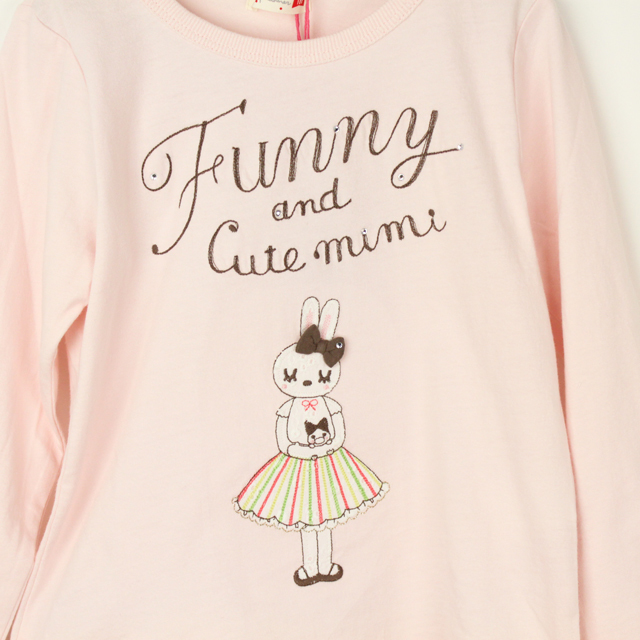 2019年春夏新作】KP(ニットプランナー） ミミちゃん長袖Tシャツ 