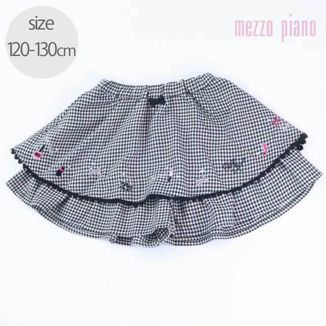 新入荷!】◇メゾピアノ/mezzo piano◇150cm 黒系 いたく スカート  