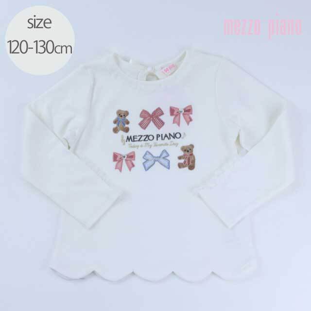 メゾピアノ Tシャツ ロンT 130 メゾピアノ ロンT 130 mezzo piano メゾピアノ Tシャツ・カットソー