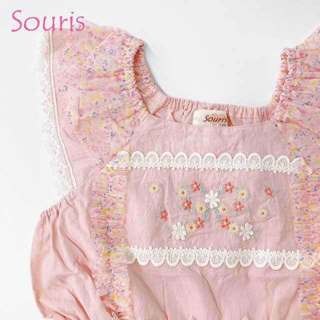2025年春夏新作】Souris（スーリー） 【555】ジャンパースカート 80cm