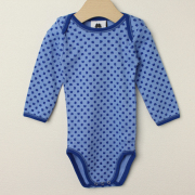 【セール80%OFF】HOLLY'S（ホリーズ）  長袖ボディ CLASSIC　BLUE　ブルー 68cm 80cm    【おまかせ配送で送料お得】