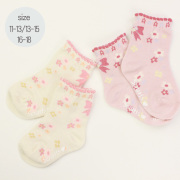 【セール20%OFF】Souris（スーリー） フラワー ソックス 靴下 11-13 13-15 16-18     【おまかせ配送で送料お得】