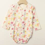 【セール70%OFF】baby Cheer（ベイビーチア） ナイショCAT2枚組前開きボディスーツ ピンク 80cm     【おまかせ配送で送料お得】
