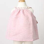 【セール70%OFF】Je suis en CP!（ジュスイオンセーペー） バッククロストップス　Node top レッドボーダー 6Y       ｜ジュスイオンセーペー jesuisencp! 子供服 春夏 トップス ノースリーブ