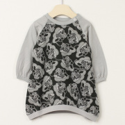 【セール80%OFF】ninita （ニニータ） きのこ柄チュニックカットソー グレー 90cm