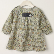 【セール80%OFF】Eponime(エポニーム) 長袖ワンピース　花柄リバティ  2才(24M）
