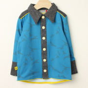 【セール80%OFF】AlbaBaby(アルバベイビー） Fililon Shirts長袖シャツ ブルー 98cm 110cm