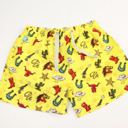 【セール70%OFF】Elly la Fripouille（エリーラフリップイユ） UVカット　ショートパンツ型水着　Boy Swim Short Cow Boy イエロー 2才-3才 3才-4才    【おまかせ配送で送料お得】