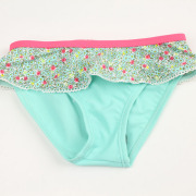 【セール70%OFF】Elly la Fripouille（エリーラフリップイユ） UVカット　ビキニ　Girls Swim Short Jardin Secret ブルー 2才-3才 3才-4才 4才-5才   【おまかせ配送で送料お得】