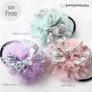 panpantutu（パンパンチュチュ)  コサージュヘアゴム プロヴァンスローズ  Free       ◆