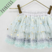 panpantutu（パンパンチュチュ) きらきらお星様のチュチュプリンセス　マーメイドミント M（90-110） L(110-130)◆