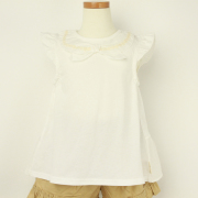 【セール50%OFF】Lily ivory(リリイアイボリー） 天竺半袖Tシャツ オフホワイト 110ｃｍ 120ｃｍ