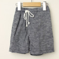 【在庫処分セール70%OFF】（春夏）mimi poupons.(ミミプポン） シャンブレーショートパンツ ネイビー 4才 6才    【おまかせ配送で送料お得】