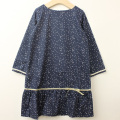【在庫処分セール70%OFF】（秋冬）Eponime(エポニーム) annamae etoile 七分袖スターワンピース ネイビー 5才　