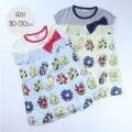 ☆SummerSale 2025☆【セール50%OFF】trois lapins(トロワラパン） フルーツトーストプリント半袖ワンピース　 110cm