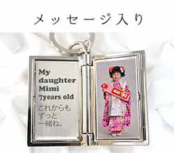 ロケットキーホルダー　メッセージ入れ