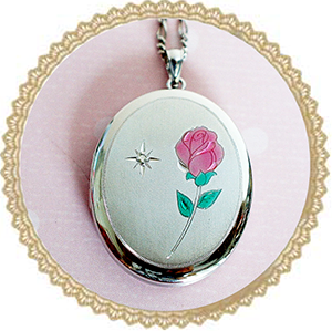 大きいサイズ ローズロケットペンダント SV925 シルバー925 34x27mm