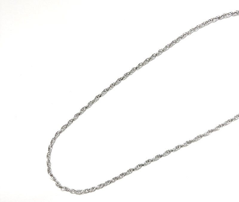 シルバー925シンガポールチェーン５５ｃｍ