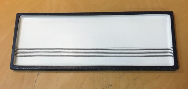 文五郎窯　十草リバーシブル角皿