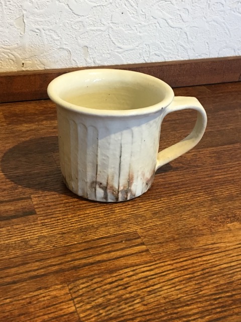古谷浩一　鉄散　マグカップ（切立、線彫）