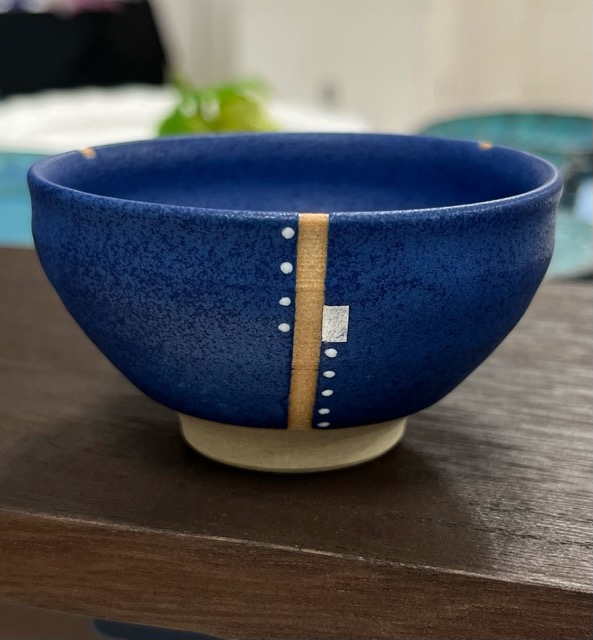 中村功　瑠璃釉　ぐい呑