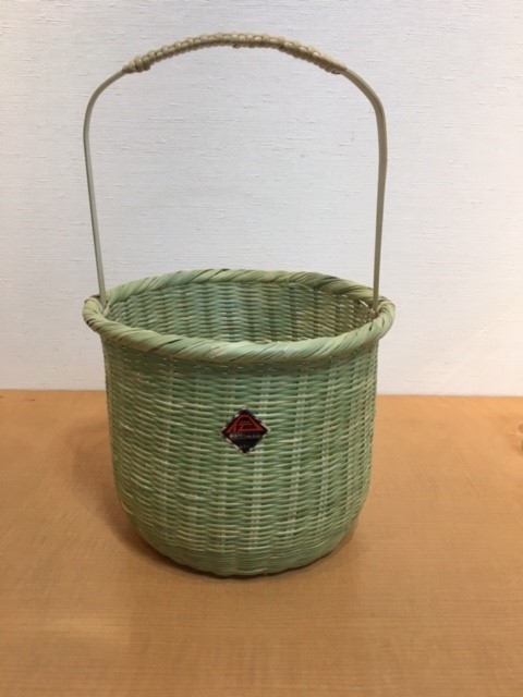 スズ竹　手提げ花籠