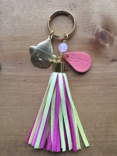 ミフウ　タッセルキーホルダー　ピンク