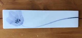 眞窯　長角プレート　チューリップ