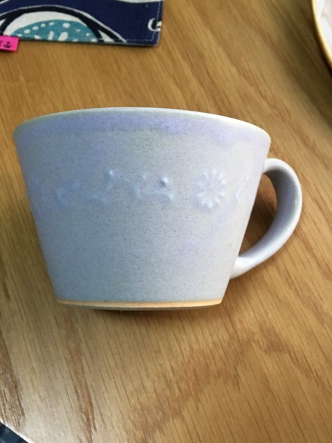 豊田雅代　マグカップ　藤色