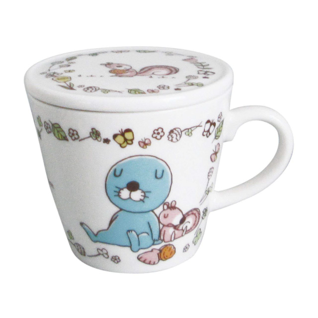 ぼのぼの 蓋付マグ（ナチュラルブルーム）