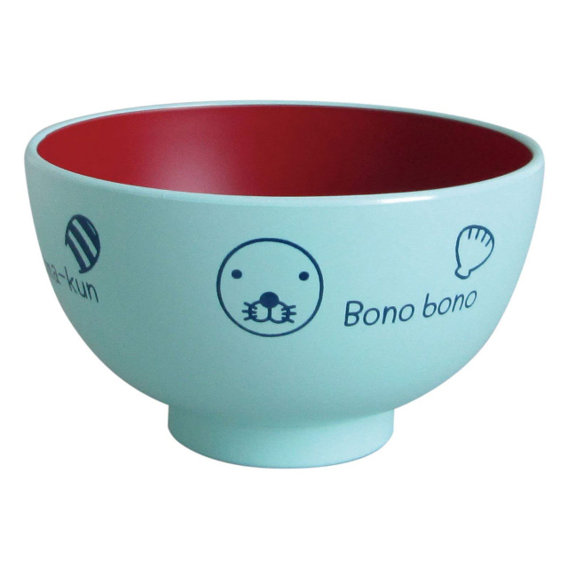 ぼのぼのシンプル 塗汁椀M