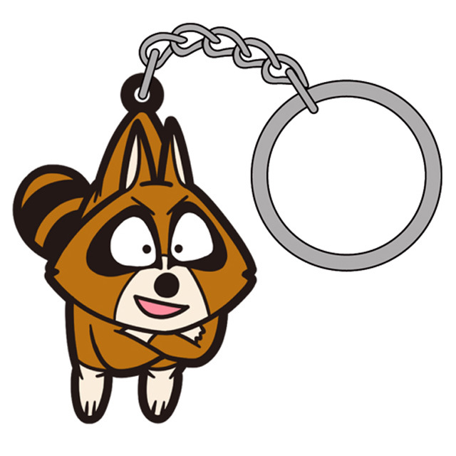 アライグマくん つままれキーホルダー