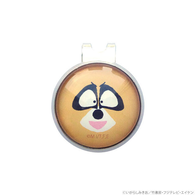 ぼのぼの ガラスゴルフマーカー/アライグマくん
