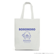 ぼのぼの お名前トートバッグ04 ライトグレー