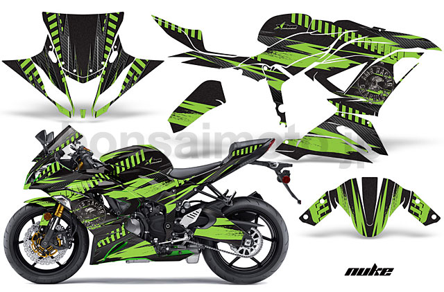 Kawasaki 636 ZX6R Sport Bike Graphic Kit (13-14)　AMRデカール コンプリートキットSPORTSBIKE