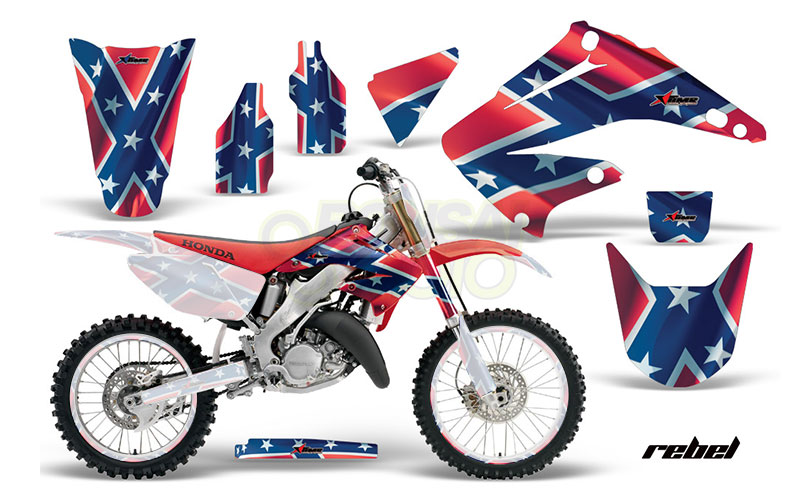 CR125 フェンダーカウルセットパーツ CR125R CR250 9Pcs Restyle Black