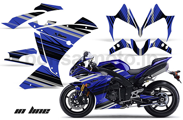 Yamaha YZF-R1 Sport Bike Graphic Kit (10-13)　AMRデカール コンプリートキットSPORTSBIKE